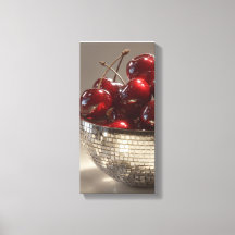 Glam Disco Bowl Cerises Nature morte Pop Art 