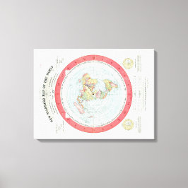 Toile Gleason's NEW STANDARD MAP OF THE WORLD - Canvas