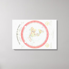 Toile Gleason's ~NEW STANDARD MAP OF THE WORLD~ Poster