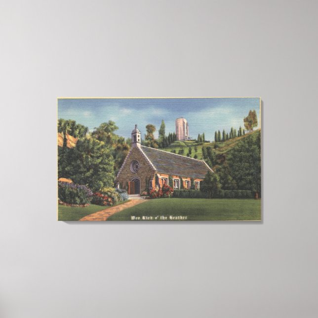 Toile Glencairn, réplique de l'église d'Annie Laurie (Recto)