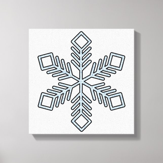 Toile Glitter Snowflake - Baby Blue Branches (Recto)