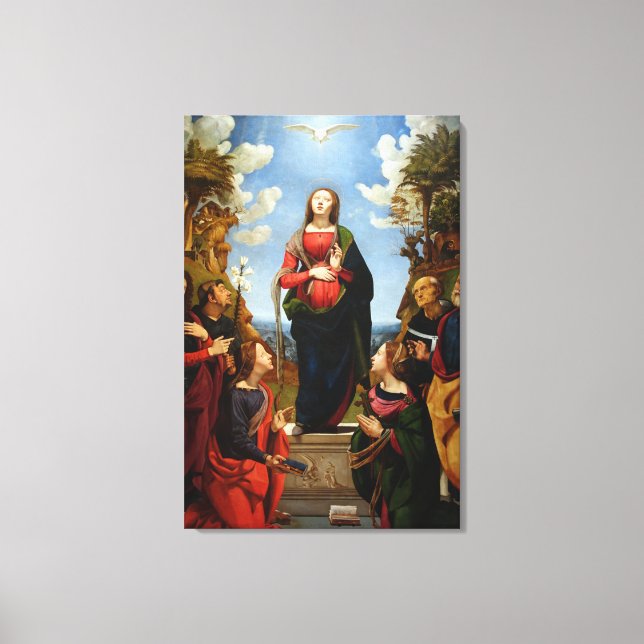 TOILE GLOIRE À LA CONCEPTION IMMACULÉE (Recto)