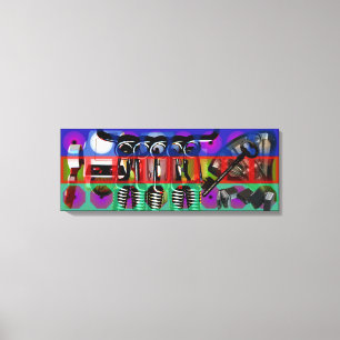 Toile GMT 24 Heures Project Pop soft Psychedelic Frames