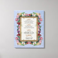 Gold Brocade Floral Love est Mariage Personnalisé