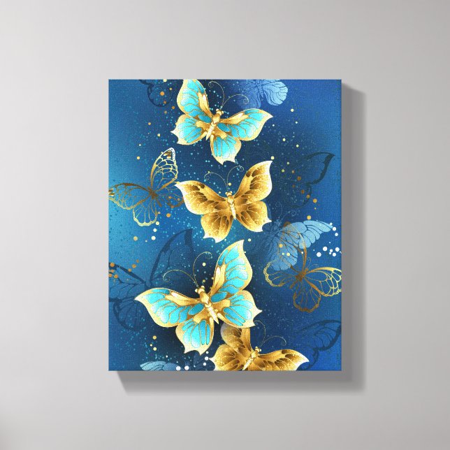 Toile Golden butterflies (Recto)