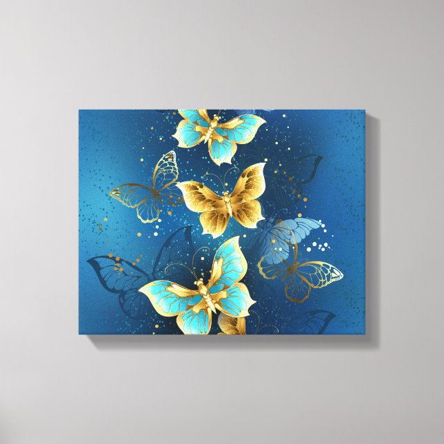 Toile Golden butterflies (Recto)