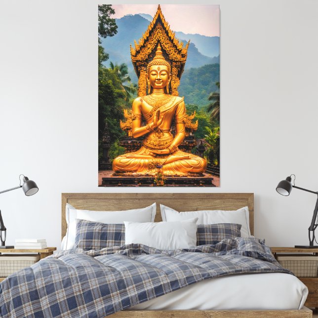 Toile Golden Dhamma in the Northern Hills (Insitu(Chambre))