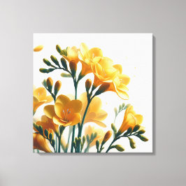 Toile Golden Freesia Imaginaire L'élégance enchantée de