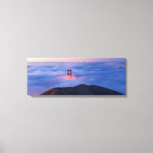 Toile Golden Gate en brouillard