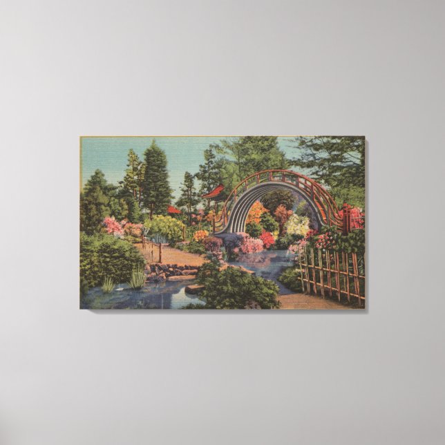 Toile Golden Gate Park, Tea Garden- San Francisco, CA (Recto)