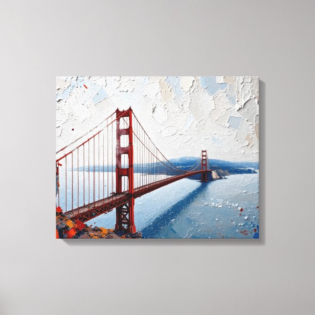 Toile Golden Gate Pont Canvas Wall Art (Recto)