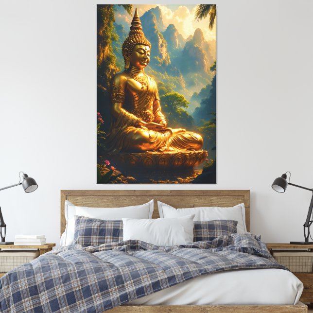 Toile Golden Meditation in the Thai Peaks (Insitu(Chambre))
