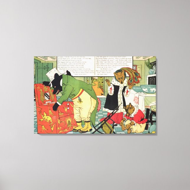 Toile Goldilocks et les trois ours (Recto)