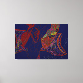 Toile Good Fortune and Happiness Stretched Canvas Print