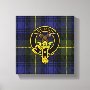 Toile Gordon Scottish Crest et Tartan Canvas