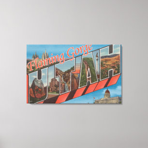 Toile Gorge flamboyante, Utah - grandes scènes de lettr