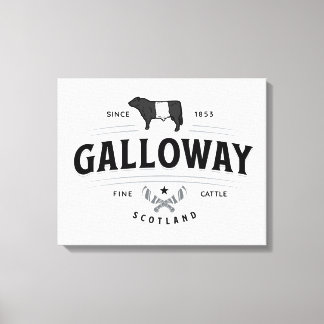Toile Gorgeous Belted Galloway Farm Sign Beltie Gift