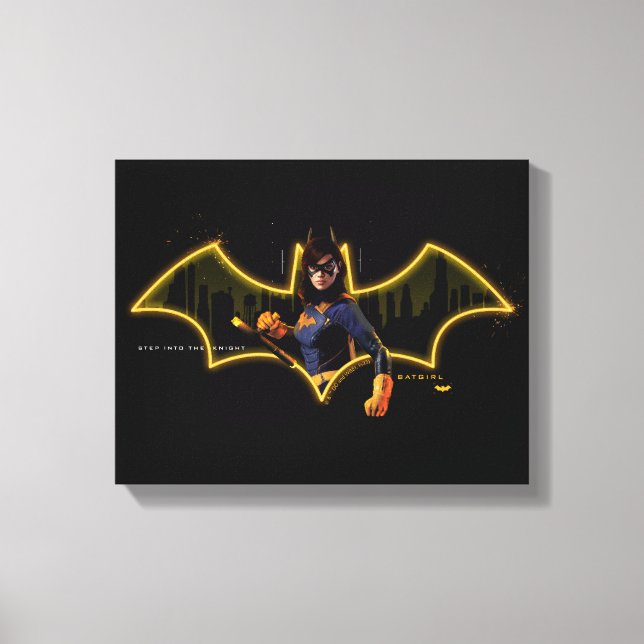 Toile Gotham Knights Batgirl en logo (Recto)