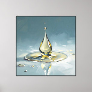Toile Goutte d'Eau Éclaboussant avec Ondulations – Mur A