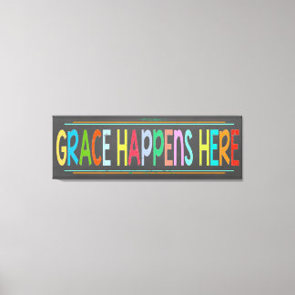Toile Grace Arrive Ici Colorful Christian Chalkboard P
