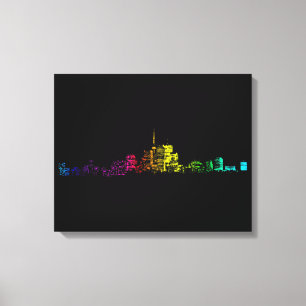 Toile Gradient Skyline de Toronto