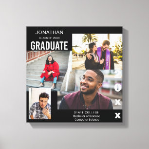 Toile Graduate Classe de photo Collage 2