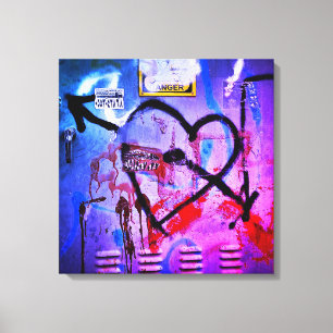 Toile Graffiti Love