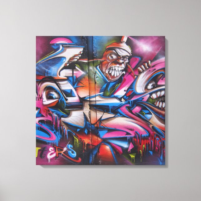 Toile Graffiti urbain de Gangster Street art (Recto)