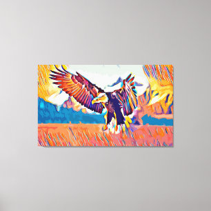 Toile Grand aigle L'art animal Abstrait