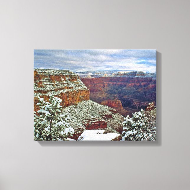 Toile Grand Canyon en hiver (Recto)