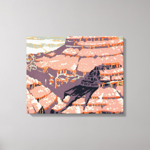 Toile Grand Canyon Western Graphic Art American