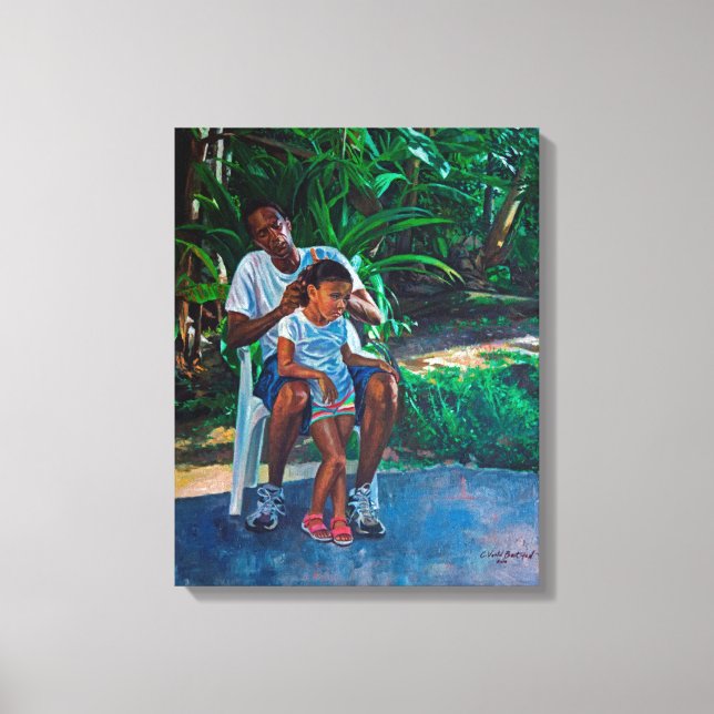 Toile Grand-père et enfant 2010 (Recto)