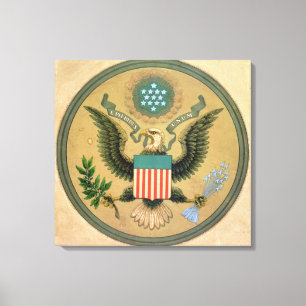 Toile Grand sceau des États-Unis, vers 1850