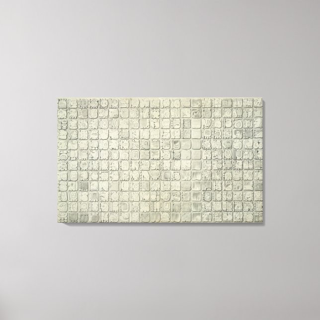 Toile Grande plaque avec l'écriture idéographique de l'e (Recto)