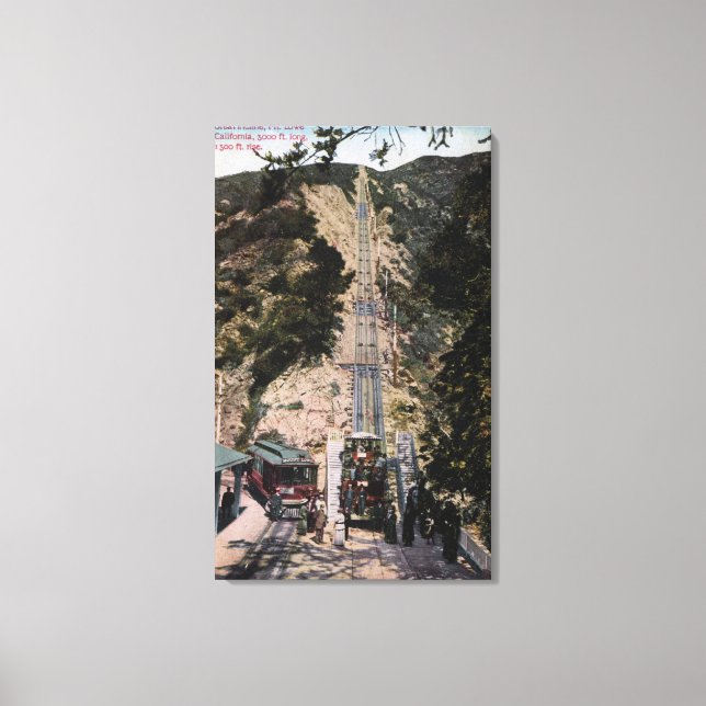 Toile Grande vue du chemin de fer en ligne (Recto)