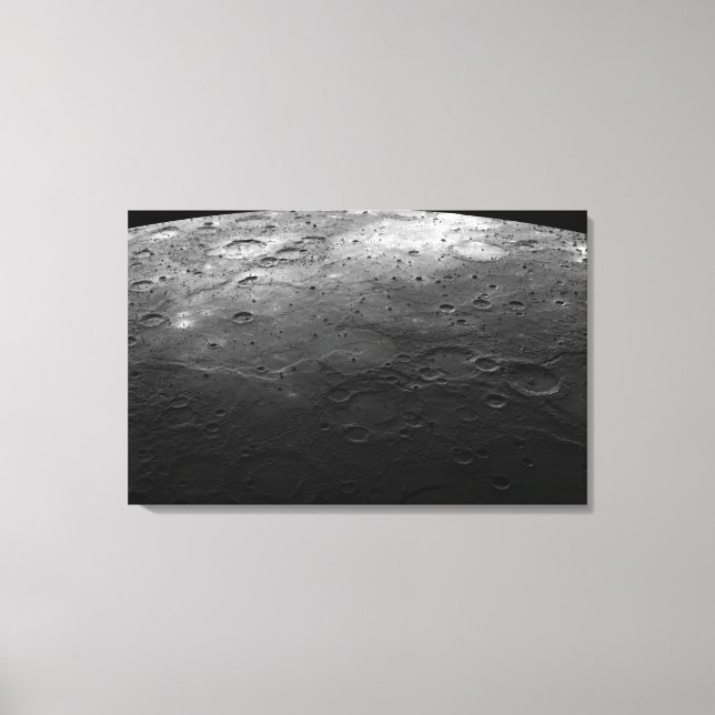 Toile Grands cratères sur la planète Mercure (Recto)
