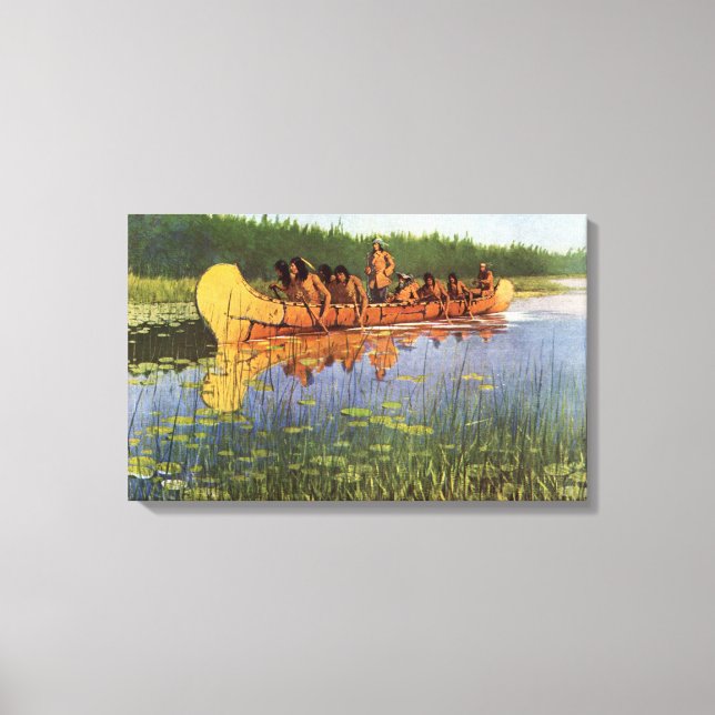 Toile Grands explorateurs par Remington, Pionniers Vinta (Recto)