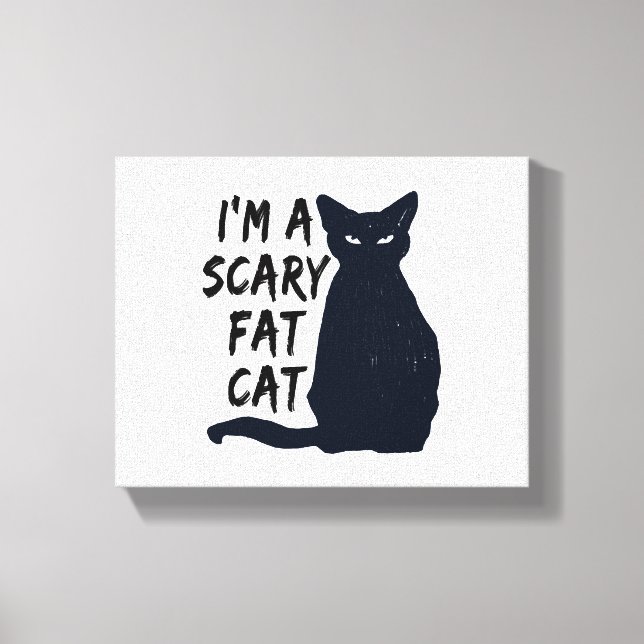 Toile Graphique de conception de chat noir d'Halloween e (Recto)