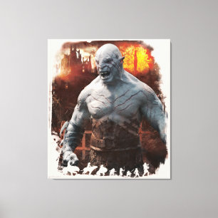Toile Graphique de silhouette d'Azog et d'Orcs