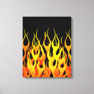 Toile Graphique Flames Hot Racing