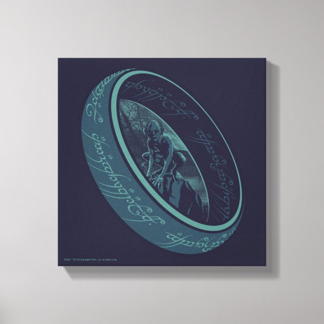 Toile Graphisme de L'ANNEAU UNIQUE™ GOLLUM™ (Recto)