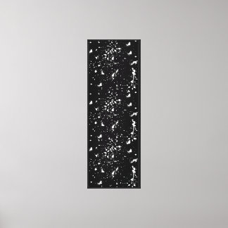 Toile Graphisme de tache de peinture blanche Tache d'enc