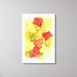Toile Gras et coloré Happiness Canvas Imprimer