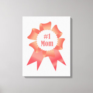 Toile Gratitude Numéro Une maman lauréat du prix ruban