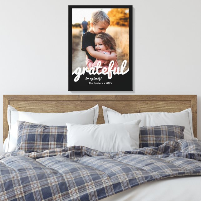 Toile Gratuit noir et blanc Script photo personnalisée (Insitu(Chambre))