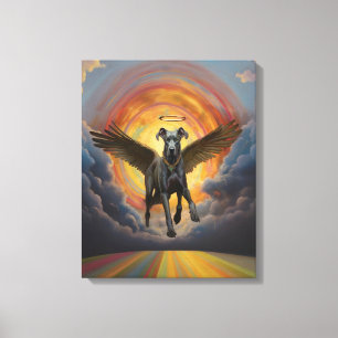 Toile Great Dane & Rainbow Bridge