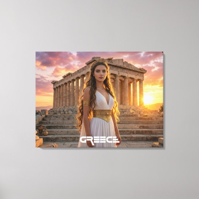 TOILE GRÈCE - ACROPOLE (Recto)