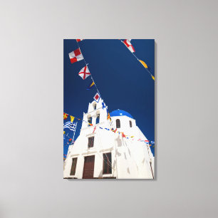 Toile Grèce et île grecque de Santorini ville d'Oia 4