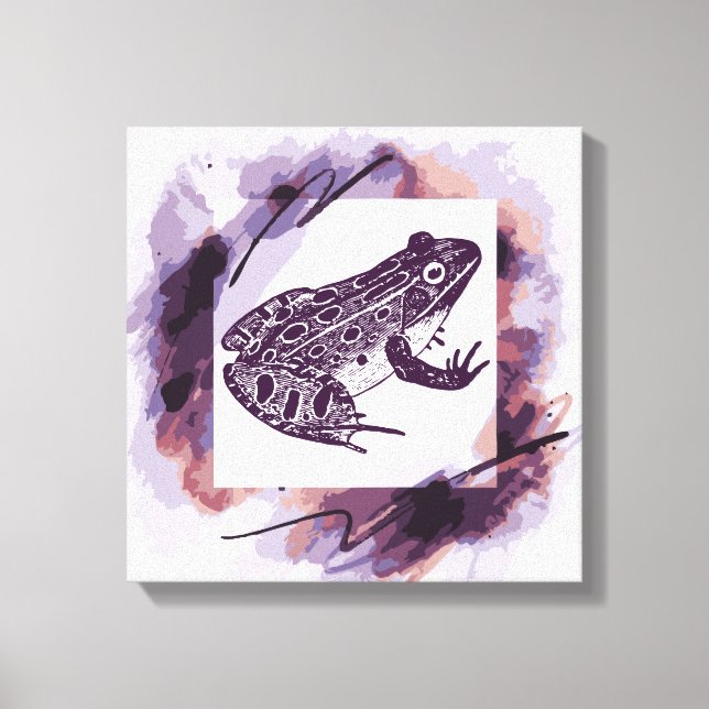 Toile Grenouille léopard (Recto)