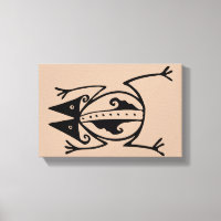 Grenouille tribale art tribal aztèque ancien